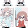 GALSOR Protettivo Per PS5 Skin Disc Edition Anime Console E Controller Vinile Cover Wraps Per PS 5 Version 27563 Senza Bolle E Senza Residui