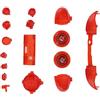 Generic Kit Completo di Pulsanti di Attivazione Set Durevole per Series X per Controller Series S, Personalizza Kit Mod Gamepad per gli Appassionati di Giochi (Rosso trasparente)