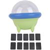 Gucagle Interruttore porta cartuccia di gioco 2 OLED Lite 10 slot Organizzatore protettivo di archiviazione portatile Robusto design girevole Compatto da viaggio Materiale ABS PC (Blu Verde)