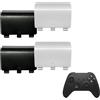 Dogxiong Confezione da 4 coperture posteriori per controller Xbox Series X, coperchio batteria compatibile con controller Xbox Series S, parte di riparazione compatibile con controller Xbox Series X/Series S