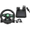 Elprico Volante da Corsa per Giochi per PC, Volante da 180 Gradi per Auto da Corsa con Pedale per 360, per per PC