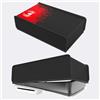 AARONMEI Custodia protettiva per PS5 Slim, protezione console gioco, copertura antipolvere lavabile antigraffio orizzontale/verticale, adatta per PS5 Slim versione digitale e versione disco. (nero-orizzontale)