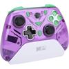 Hamwesh Controller di Gioco, Wireless BT 5.3 con Luce RGB Hall Trigger Burst, Controller di Gioco per PC, di Wireless con Dock di Ricarica Intelligente per (PURPLE)
