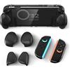 ALAFLY for Nintendo Switch 2 Protective Case with Joy-Con Ergonomic Grip(3 Pairs), Split Type PC Slim Clear Hard Cover Protector Shell Accessories Kit for Comfort and Handheld Gaming