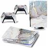PDURMBUAB Nessuna Schiuma Nessuna Bolla Per PS5 Skin Disc Edition & Digital Edition Console E Controller Vinyl Cover Skins Wraps Resistente Ai Graffi, Compatibile 70845(Disc Version)