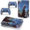 PDURMBUAB Nessuna Schiuma Nessuna Bolla Pelle Decalcomanie Anime Console Per PS5 Disk Edition 2 Controller Pellicola Vinile Avvolge, Durevole, Resistente Graffi 11889