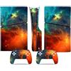 ASBVRJF Pelle Della Console Per PS5 Slim Skin Disc Edition Console E Controller Vinyl Cover Skins Wraps Resistente Ai Graffi Compatibile No Shrinkage Forte Adesione 49835 Pelli Avvolge Regalo