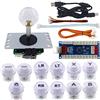 SJ@JX Arcade Game Kit DIY Part Zero Delay PS3 USB Encoder Board Push Button Joystick Controller Light for Xbox Style Windows PS3 Retro Pie PC MAME Raspberry Pi NES