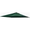 AND HOME Telo Gazebo 3x3, con AIRVENT -MISURA UNIVERSALE- Tetto a 2 Livelli Di Ricambio, Pieghevole, Con Fori Drenaggio E Impermeabile, 180 g/㎡, Anti-UV 100%, PL, Installazione Facile, Verde Scuro