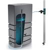 Prosperplast Barilotto di raccolta acqua Aqua Tower 350l, dimensioni 775 x 383 x 1350 mm + set di accessori