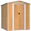 vidaXL Tuinschuur 192x191x223 cm gegalvaniseerd staal lichtbruin