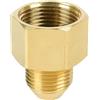 SagaSave Adattatore per Idropulitrice SagaSave, da Femmina 22mm a Maschio 18mm, Rondella di Giunti in Ottone, Adattatori per Idropulitrice ad Alta Pressione, Raccordo per Tubo dell'Acqua