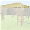 Giardini del Re Telo di Ricambio per Gazebo, Beige, 300x300x1 cm