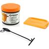 Petromax Set di accessori per braciere (Dutch oven) con pasta + raschietto + sollevatore per coperchio
