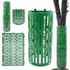 CLIUNT 10 Pezzi Protezione Tronchi in Plastica, 30 x20 cm Protezione Alberi Giovani, Copertura Corteccia, Regolabile Antitaglio per Asilo Nido Espandibile con Ganci di Bloccaggio Integrati per Impilare