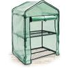 Relaxdays Serra Vivaio per Giardinaggio, 2 Ripiani, HLP 90x70x50 cm, Accessorio Giardinaggio sul Balcone, Verde