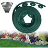 ACXIN Bordo per prato in plastica, 30 m, bordo flessibile per aiuole con ancora, in plastica, per giardino, decorazione (30 m x 5 cm, verde)