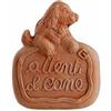 ANTICO MESTIERE Decorazione ATTENTI al Cane RIFINITA A Mano 20 CM in Terracotta Giardino