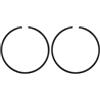 M METERXITY 2-Pz Fasce Elastiche per Pistone da 49mm x 1.5mm Fasce Elastiche Standard per Motoseghe Elettriche, Parti di Ricambio [Nero]