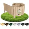 Floranica Bordura per Giardino in legno 10 x 200 cm Non trattato Bordi Aiuole Bordo Giardino Flessibile Rollborder Recinzione prato