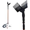 GrecoShop Abbacchiatore Scuotiolive Elettrico Telescopico 12V 400W+Cavo e Morsetti, Fino a 1000 battiti/min, Leggero Ergonomico, Asta allungabile rende Macchina 3mt, Raccolta Olive rapida senza fatica