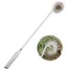 Generic Sarchiatore manuale da giardino in acciaio al manganese, a doppio scopo, rastrello da giardino per casa, giardino, piantagione, diserbo (49,8 cm, girasole), nero