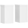 vidaXL Supporti per Piante 2 pz Bianchi 10x10x18 cm Legno Multistrato, Supporto per Fiori, Porta Fiori, Supporto per Piante da Interno, Porta Piante