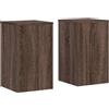vidaXL Supporti per Piante 2 pz Marrone 30x30x50 cm Legno Multistrato, Supporto per Fiori, Porta Fiori, Supporto per Piante da Interno, Porta Piante
