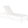 Bizzotto Lettino Impilabile Konnor Bianco con Ruote Cx21 Bizzotto cod.0662284