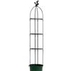 Liqzirtu Obelisco per piante da giardino - Traliccio da giardino con obelisco a torre, traliccio per obelisco di supporto per piante | Traliccio da giardino con obelisco per piante rampicanti, struttura alta i