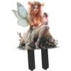 Fenteer Da Giardino per Esterni, Decorativo, per Fioriera, 2D, Bellissimo Cartello da Giardino in Acrilico per Vialetti, Marciapiedi, Esterni, Fata con Lampada