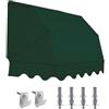 TENDAGGIMANIA Tenda da Sole per Esterno Cappottina da Esterno 4 Raggi - Misure: L.200 X S.80 CM - Tende da Sole TEMPOTEST SU MISURA con kit di montaggio - Anche tende da sole motorizzate