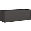 vidaXL Fioriera Nera 120x40x40 cm Acciaio Laminato a Freddo