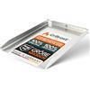 Grillrost.com Das Original Piastra Grill in Acciaio Inox | plancha 45x30cm - Adatta a Napoleon Rogue (con bruciatore Posteriore) | Massiccio 4mm