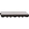 ScarMaxx 2m Canaletta scolo Acqua piovana A15 Altezza 115 mm - Griglia scolo Acqua piovana Set Completo 13 x 200 x 11,5 cm Linea Grigio