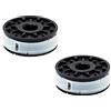 FixedByU Set di 2 bobine di ricambio per decespugliatore elettrico | Adatto per Florabest FRT 430, FRT 450 A1/B2 | Grizzly Tools ERT 450/8, ERT 530 R/RS | Hanseatic ERT 530 Set