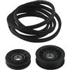 Yuanpgky Kit cinghia di trasmissione e puleggia folle di ricambio per trattori da giardino John Deere L100 L110 L120 L130 compatibile con GX20006 GX20286 GX20287