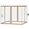 AMZCOM 4 Pareti Laterali Zanzariere per Gazebo 3x3, Gazebo Zanzariera e Tenda Anti sole, zanzariera da esterno giardino con cerniera e ganci, Anti Vespe Insetti per Patio Terrazza (White, 305x305x220 cm)
