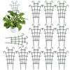 Generico Traliccio per Piante in Vaso | Set da 12 Pezzi Impilabili per Piccole Rampicanti - Supporto per Piante Rampicanti,per Rose, Verdure, Pomodori, Cetrioli, Uva, Esterno, Terrazzo, Cortile,