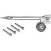 Maanta - Ancoraggio a parete per vele ombreggianti (Acciaio Inox, Argento 2 Kit Parete Muscle x3 + 8 barre filettate + chimico)