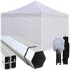 gazebopieghevoli_com Gazebo Pieghevole 3x3m Alluminio piantone Esagonale Telo Rivestito PVC con Laterali
