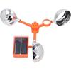 Gucagle Repellente per uccelli 2 in 1, riflettente, rotante, visivo, sonoro, riflettente, deterrente, ad energia solare, per giardini, fattorie, frutteti, plastica ABS, struttura robusta