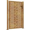 vidaXL Cancello da Giardino 100x150 cm in Acciaio Corten Design Quadrato