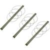 YARNOW Set 3 Gabbie di Supporto per Piante Rampicanti in Ferro da 40 Cm Anelli Regolabili, Traliccio da Giardino per Pomodori e Fiori, Supporto per Piante da Interno ed Esterno