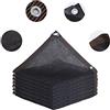 kufu01 Tessuto Ombreggiante Protezione Solare,Rete Telo Ombra a 18 Pin,Rete Ombreggiante Traspirante,90% Anti-UV,Telo Frangivista con Occhielli,1m-12m,per Serra,Pesca,Giardino (3x3m/9.8x9.8ft)