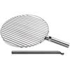 höfats - Triple Grill Grill Grill 45 - trasforma la Ciotola Triple in Una griglia - Regolabile in Altezza e Girevole - in Acciaio Inox - Rotonda - Accessorio per Ciotola Cube Fire Bowl