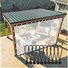 QHLTY Tenda da Esterno, Tenda Divisoria con Pannelli Laterali in Telo Impermeabile con Occhielli, per Pergola, Portico, Gazebo, Capanna (Color : Clear, Size : 2.5x3.5m)