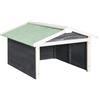 vidaXL Casetta per Tosaerba Robotizzato 72x87x50cm Grigia Bianca Abete