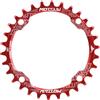 QitinDasen 104 BCD 38T Corona stretta larga rotonda per bicicletta singola (rosso)