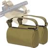 TCHAWk Sacchetto Da Tiro Piccola 2Pezzi, Borsa Da Sabbia Per Tiro All'aperto Con Cinturino Con Fibbia, Non Riempita, Marrone Oxford 600D 15,5 * 6 * 10cm